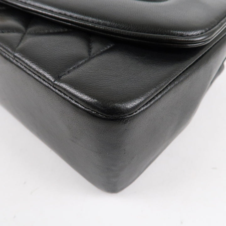 Top Quality Chanel Matelasse Lambskin Diana Chain Shoulder Bag Black A01165