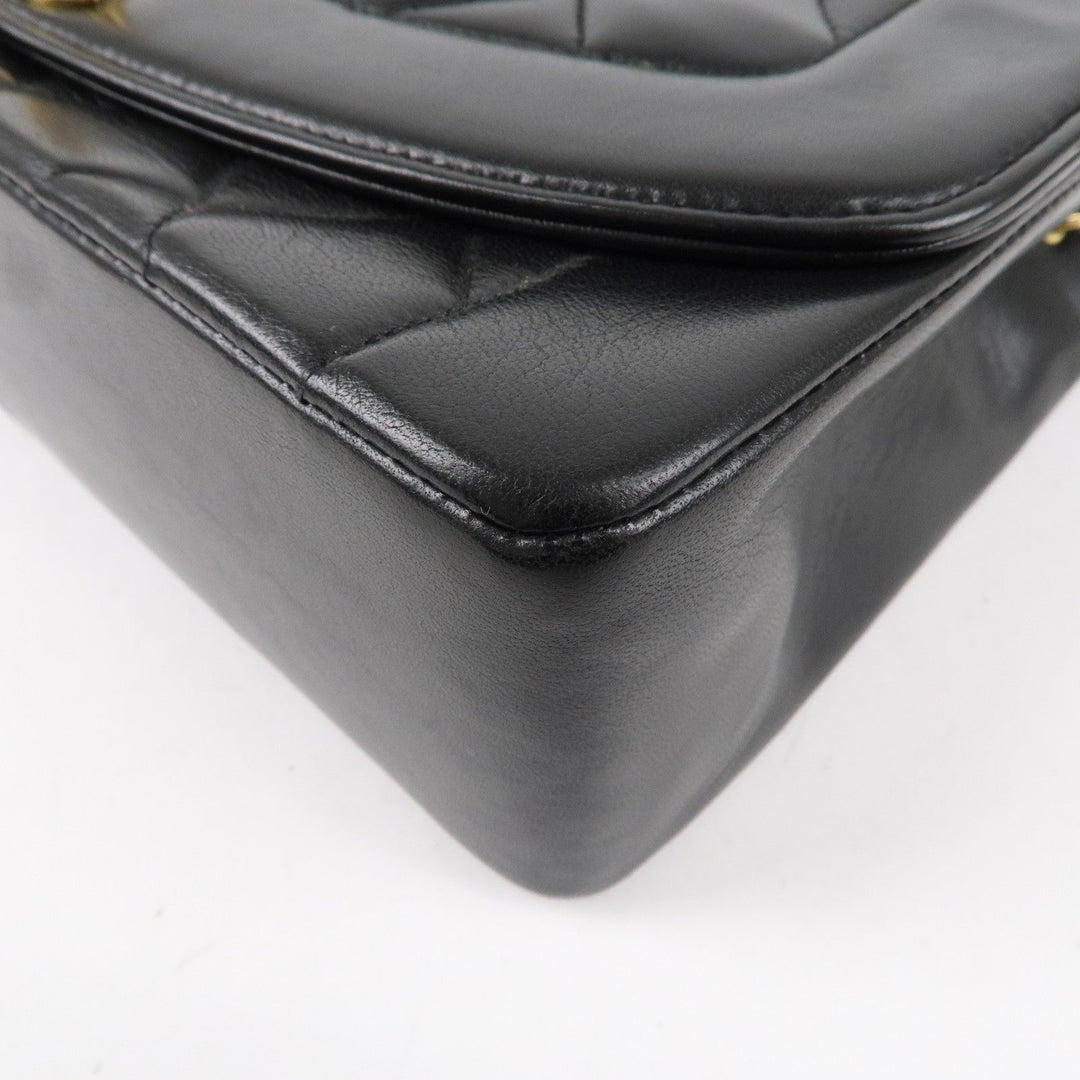 Top Quality Chanel Matelasse Lambskin Diana Chain Shoulder Bag Black A01165