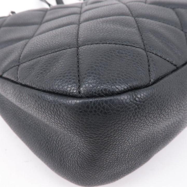 Top Quality Chanel Matelasse Caviar Skin Chain Tote Bag Shoulder Bag Black