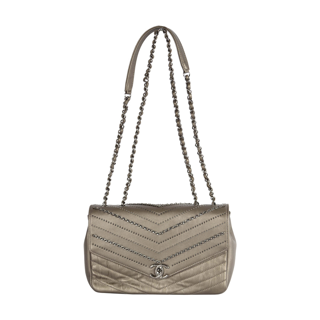 Top Quality Chanel Top Quality Chanel Embelished 'Chain Sequins' Chevron New Bag