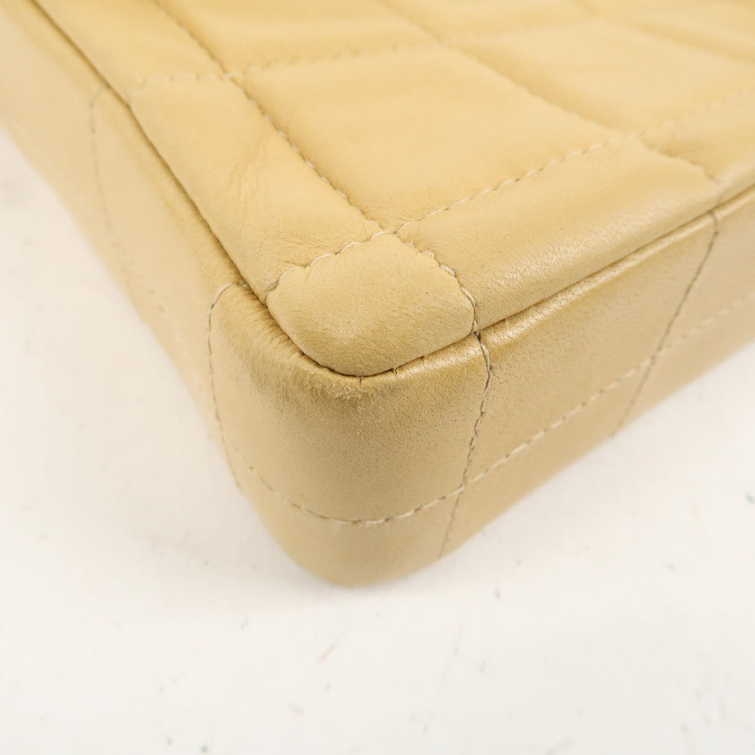 Top Quality Chanel Chocolate Bar Lamb Skin Chain Shoulder Bag Beige A15316