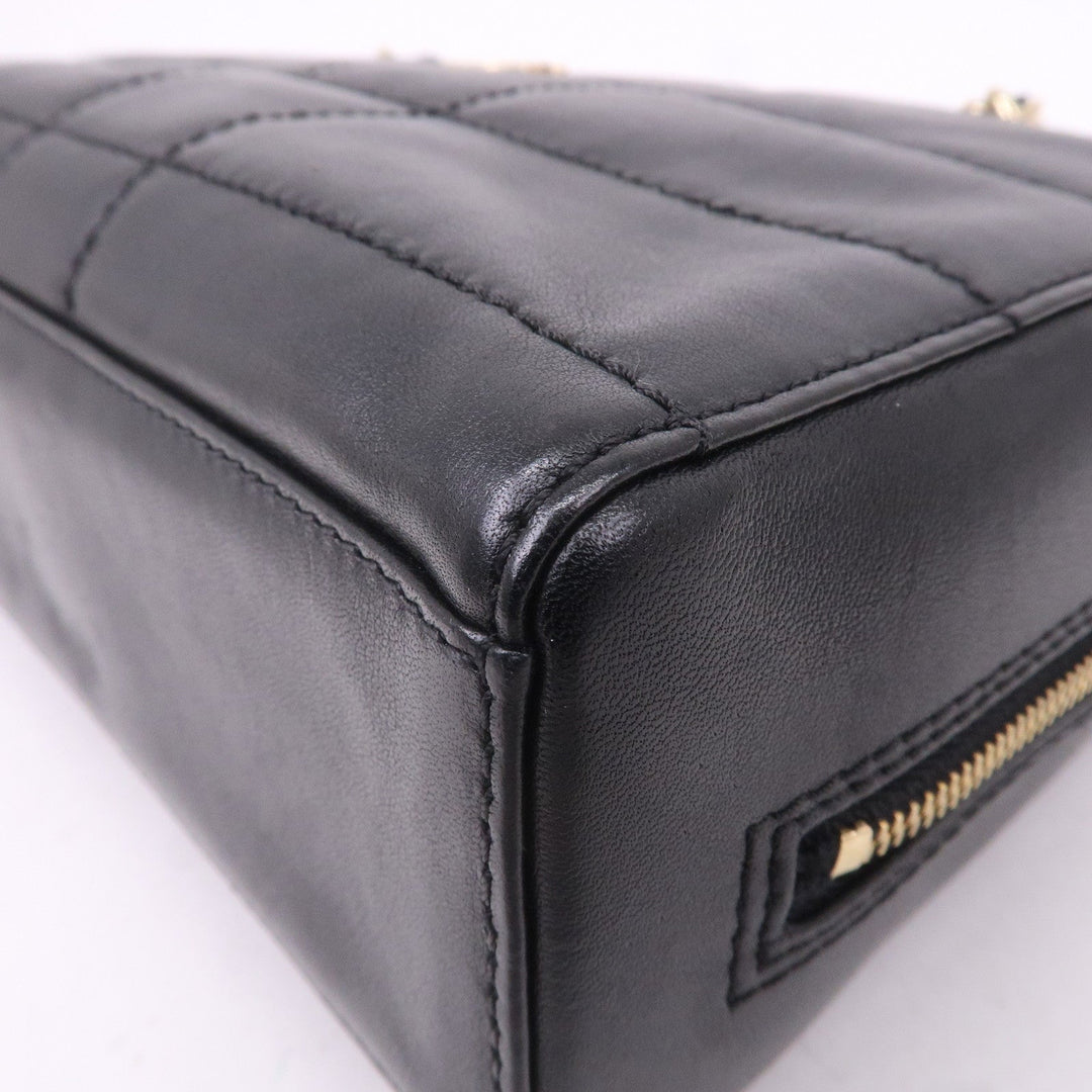 Top Quality Chanel Chocolate Bar Lamb Skin Chain Shoulder Bag Black