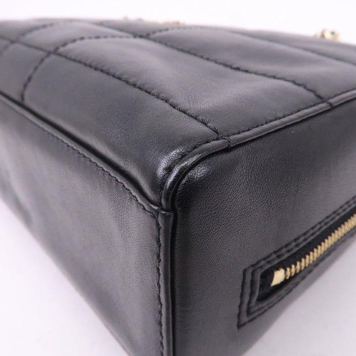 Top Quality Chanel Chocolate Bar Lamb Skin Chain Shoulder Bag Black