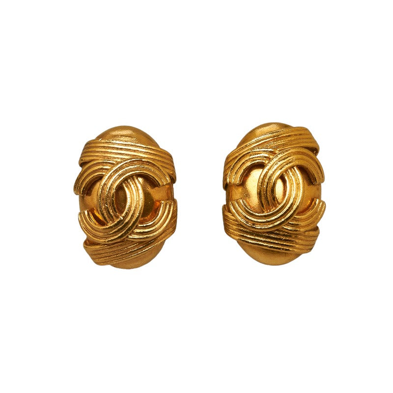Top Quality Chanel Cocomark Waterdresser Earring Gold   Chanel