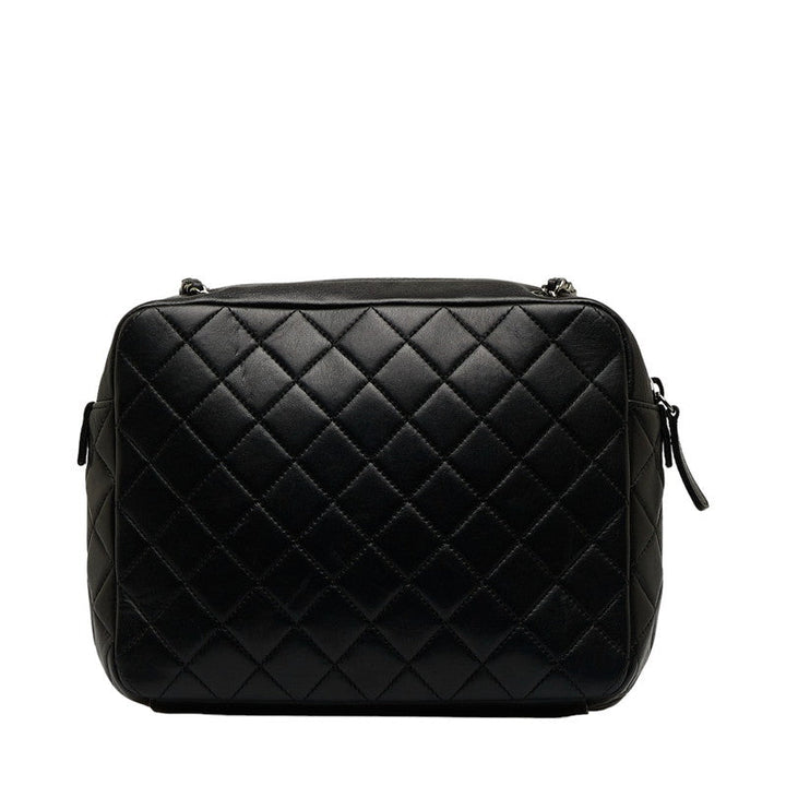 Top Quality Chanel Crossbody Bag in Lambskin Gun Metal Black Ladies