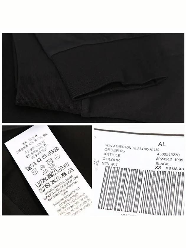 Burberry TB Monogram Motif Long Sleeve T-Shirt Black