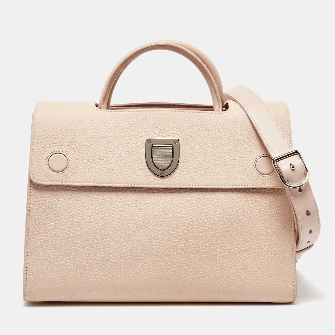 Top quality Dior Pink Leather Medium Top quality Diorever Tote
