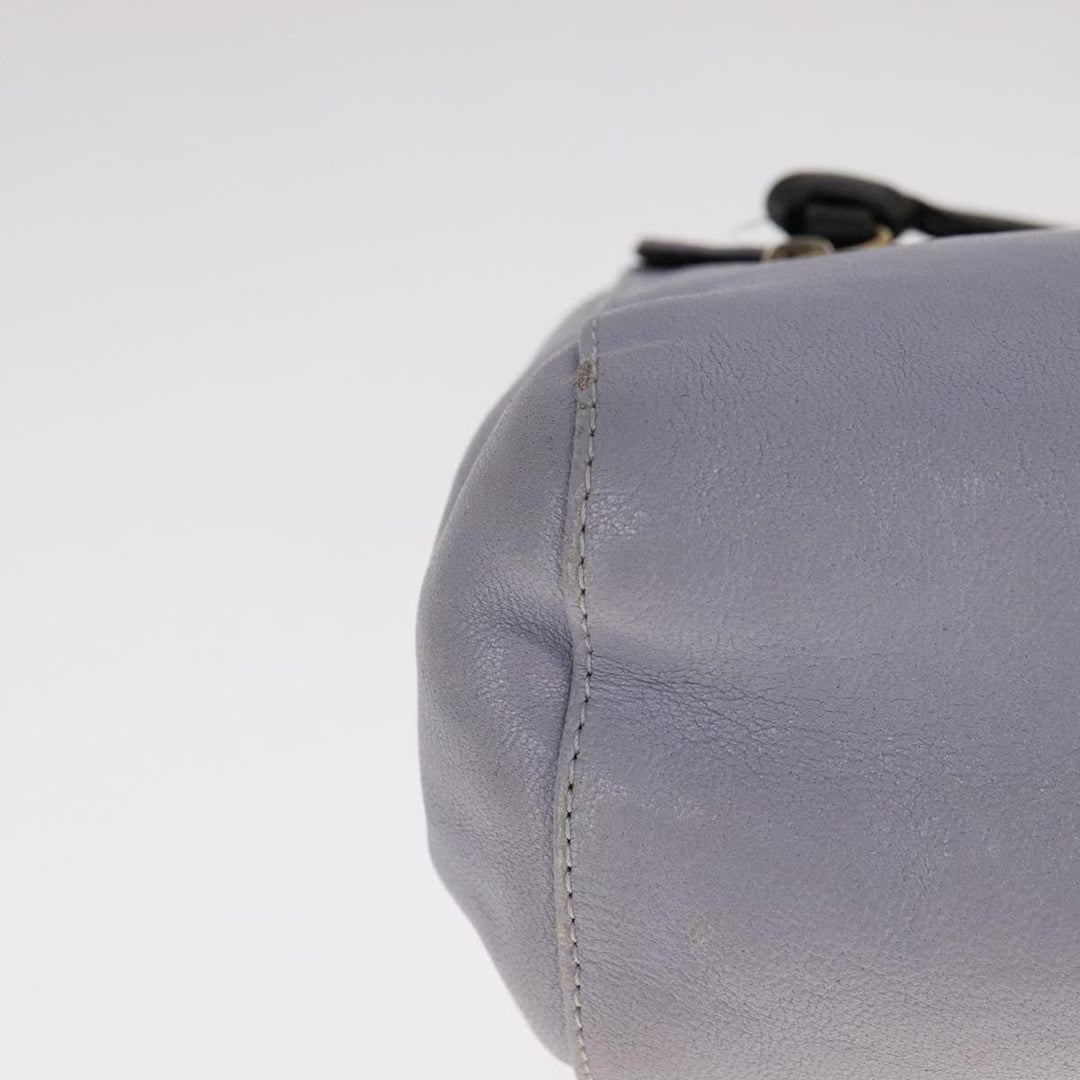 Chloe Chain Shoulder Bag Leather Purple 110018