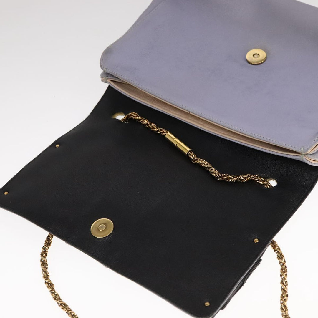 Chloe Chain Shoulder Bag Leather Purple 110018