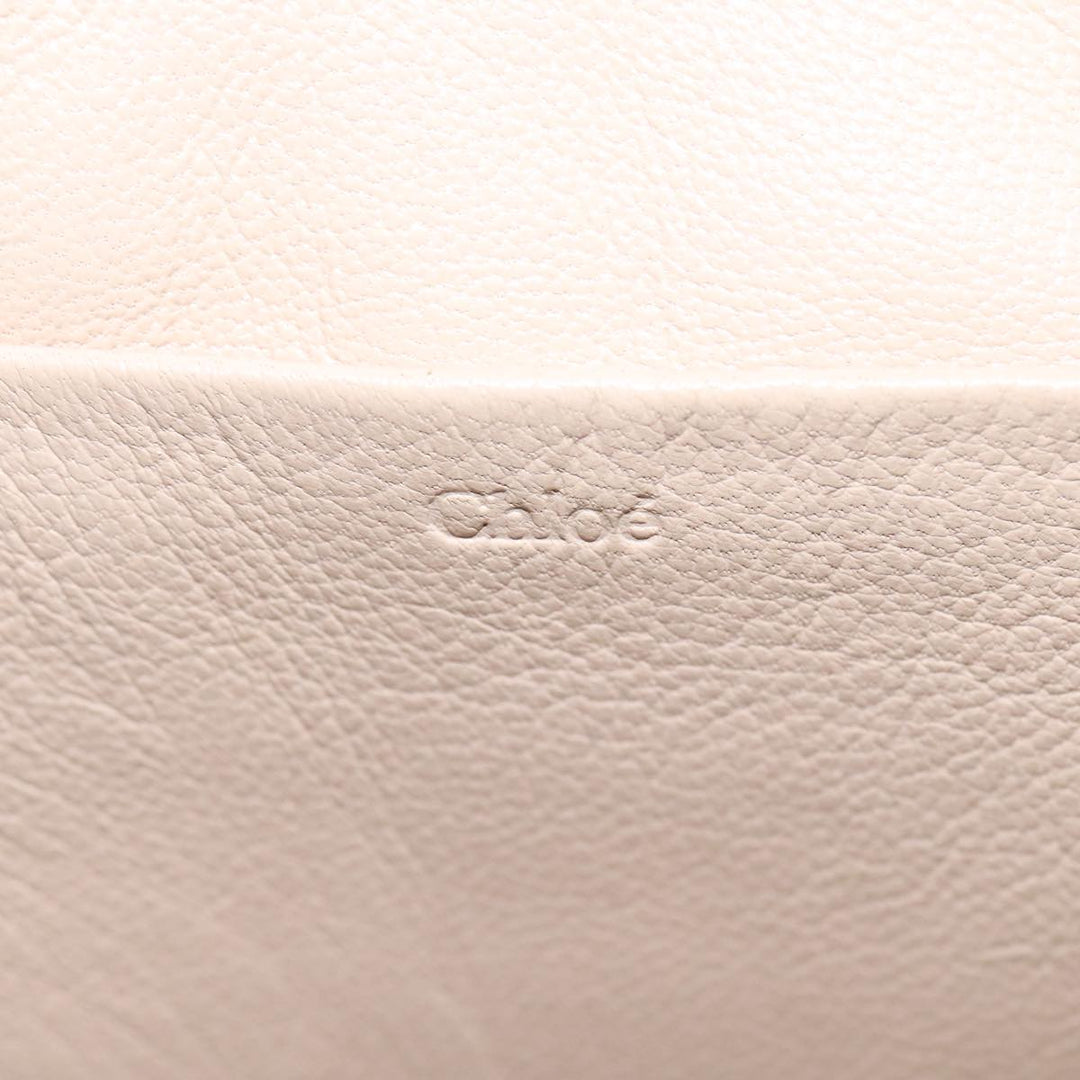 Chloe Chain Shoulder Bag Leather Purple 110018