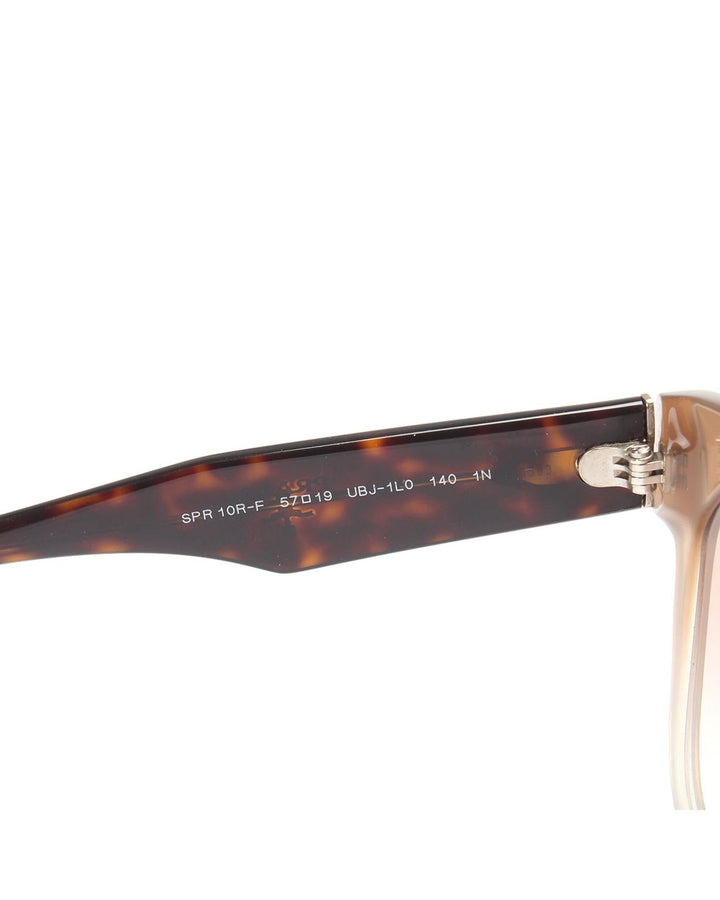 Prada Women's Gradient Tinted Sunglasses in Beige in Beige