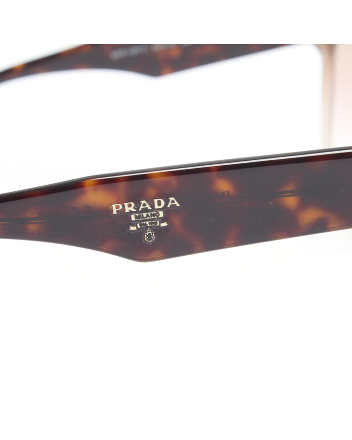Prada Women's Gradient Tinted Sunglasses in Beige in Beige