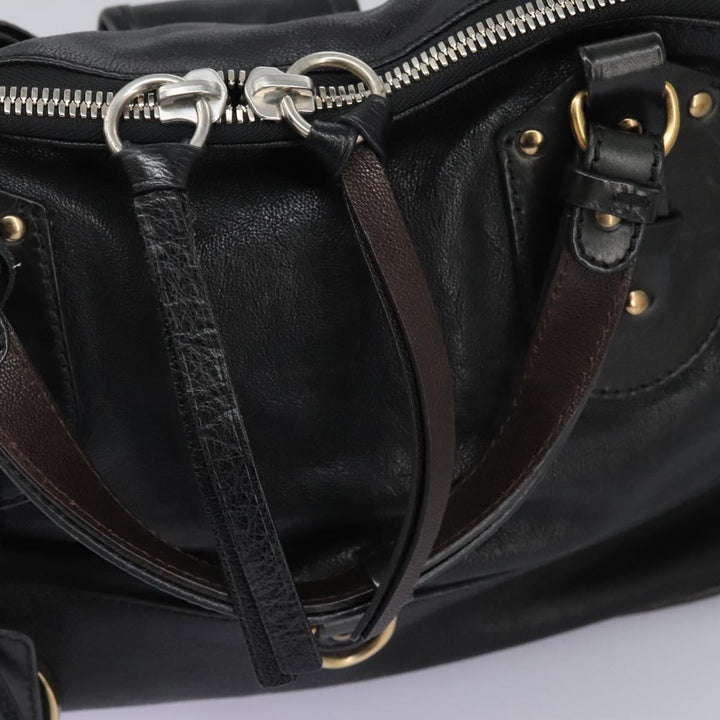 Chloe Kerala Hand Bag Leather Black 110258