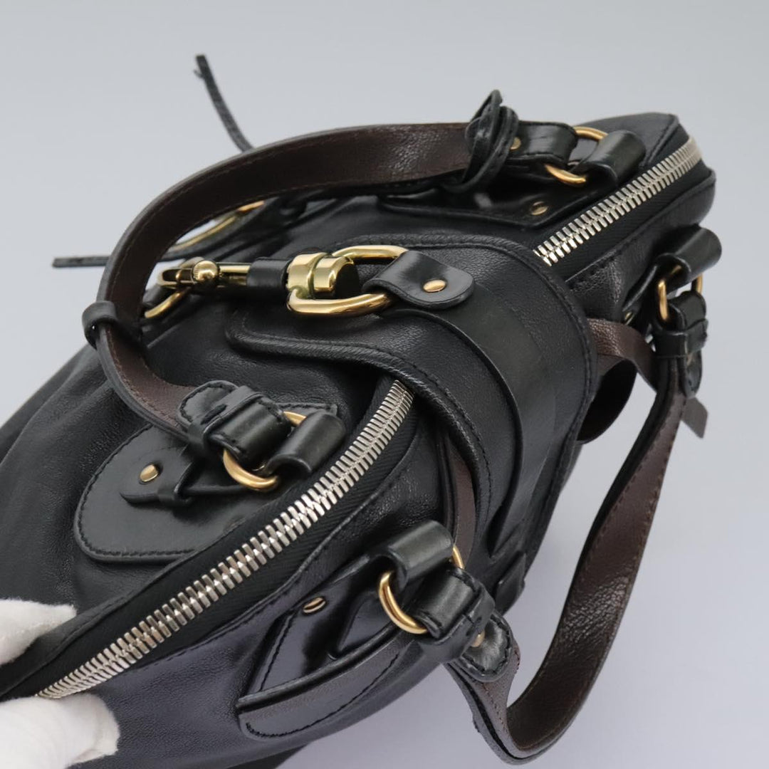 Chloe Kerala Hand Bag Leather Black 110258