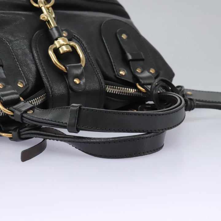 Chloe Kerala Hand Bag Leather Black 110258