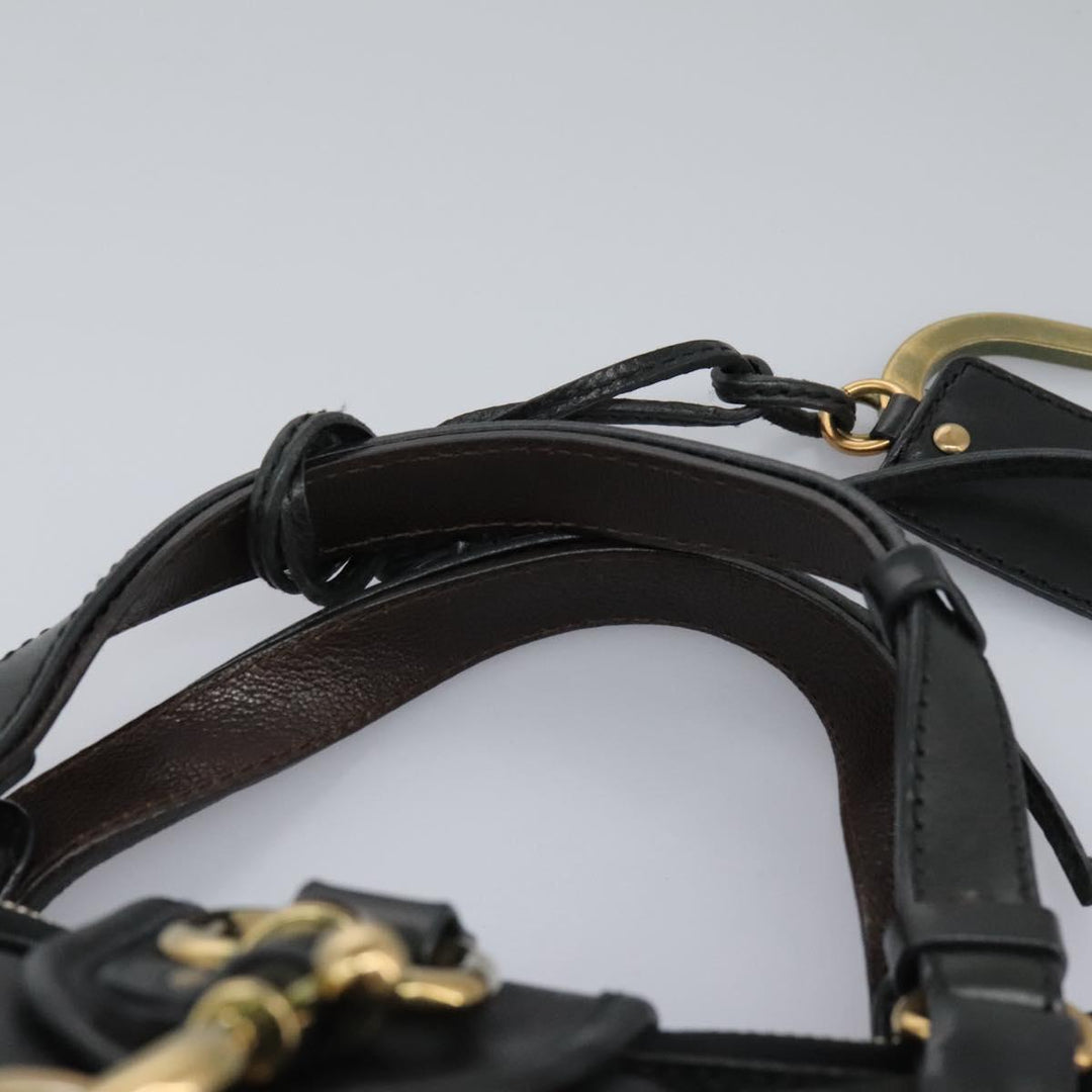 Chloe Kerala Hand Bag Leather Black 110258