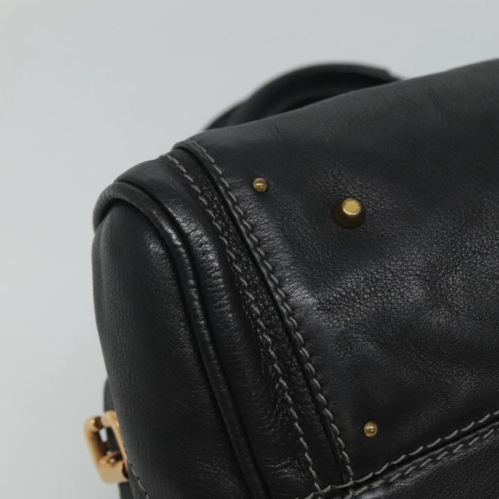 Chloe Paddington Hand Bag Leather Black 110540