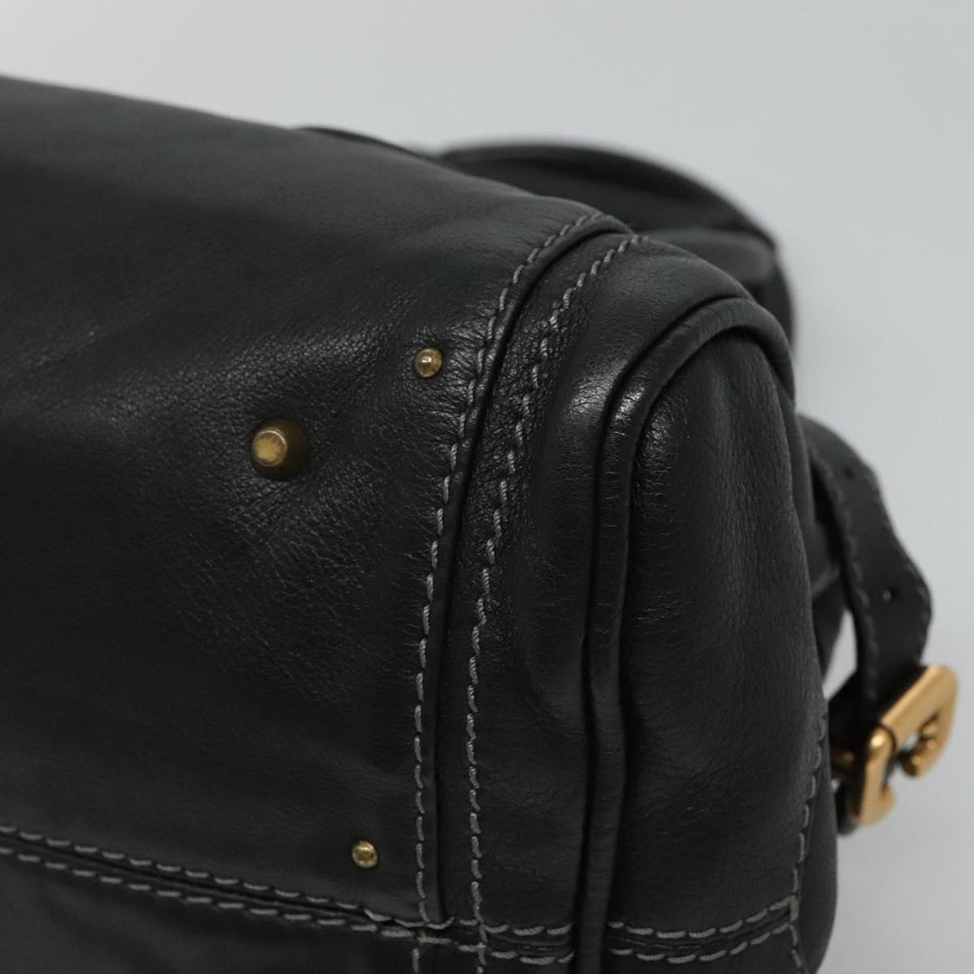 Chloe Paddington Hand Bag Leather Black 110540