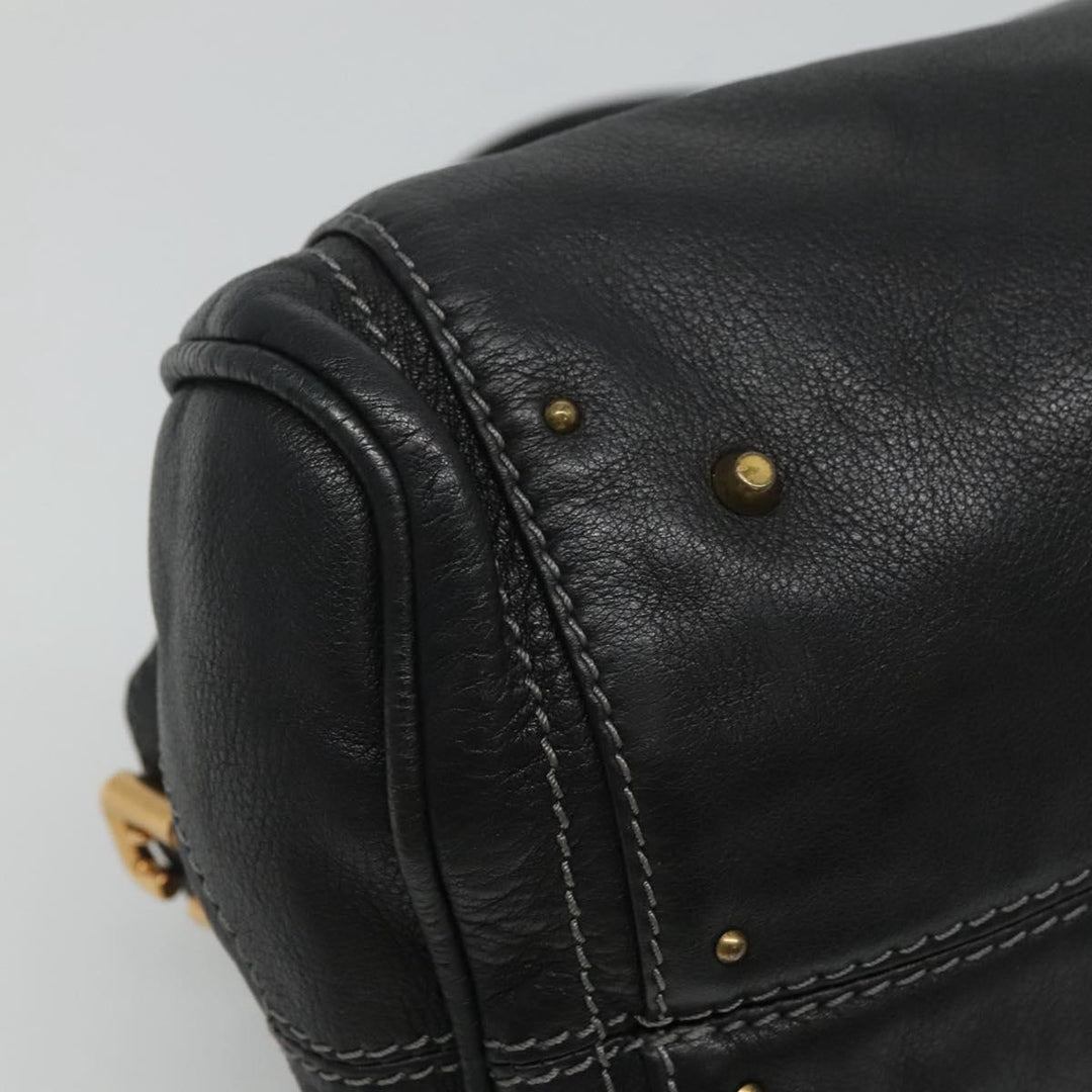 Chloe Paddington Hand Bag Leather Black 110540