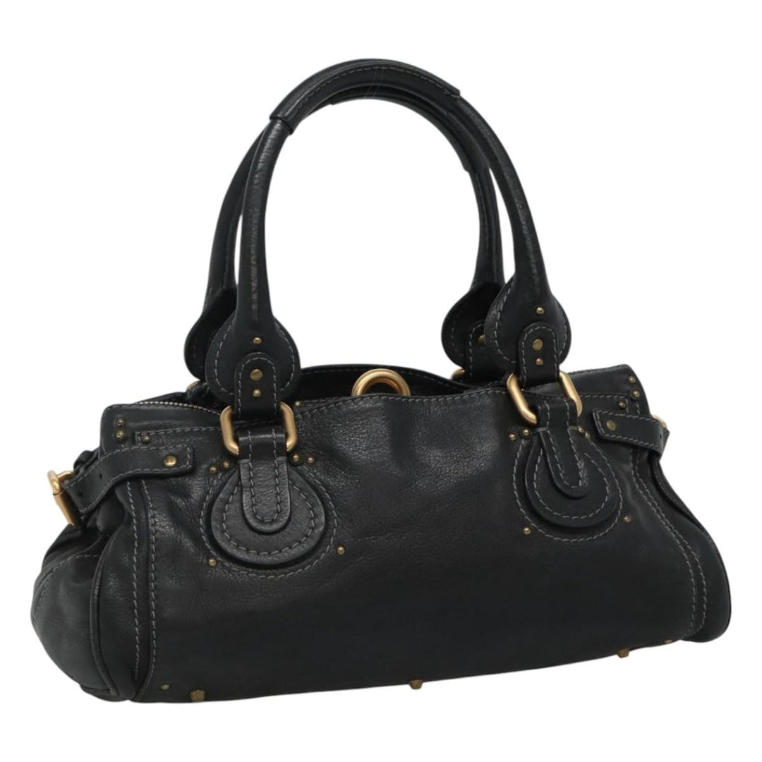 Chloe Paddington Hand Bag Leather Black 110540