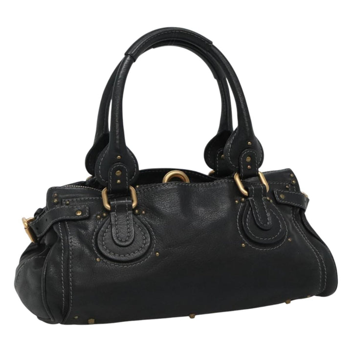 Chloe Paddington Hand Bag Leather Black 110540