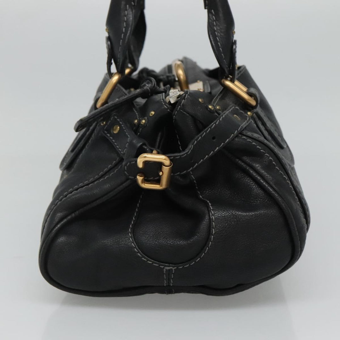 Chloe Paddington Hand Bag Leather Black 110540