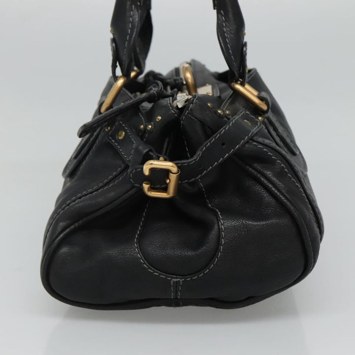 Chloe Paddington Hand Bag Leather Black 110540
