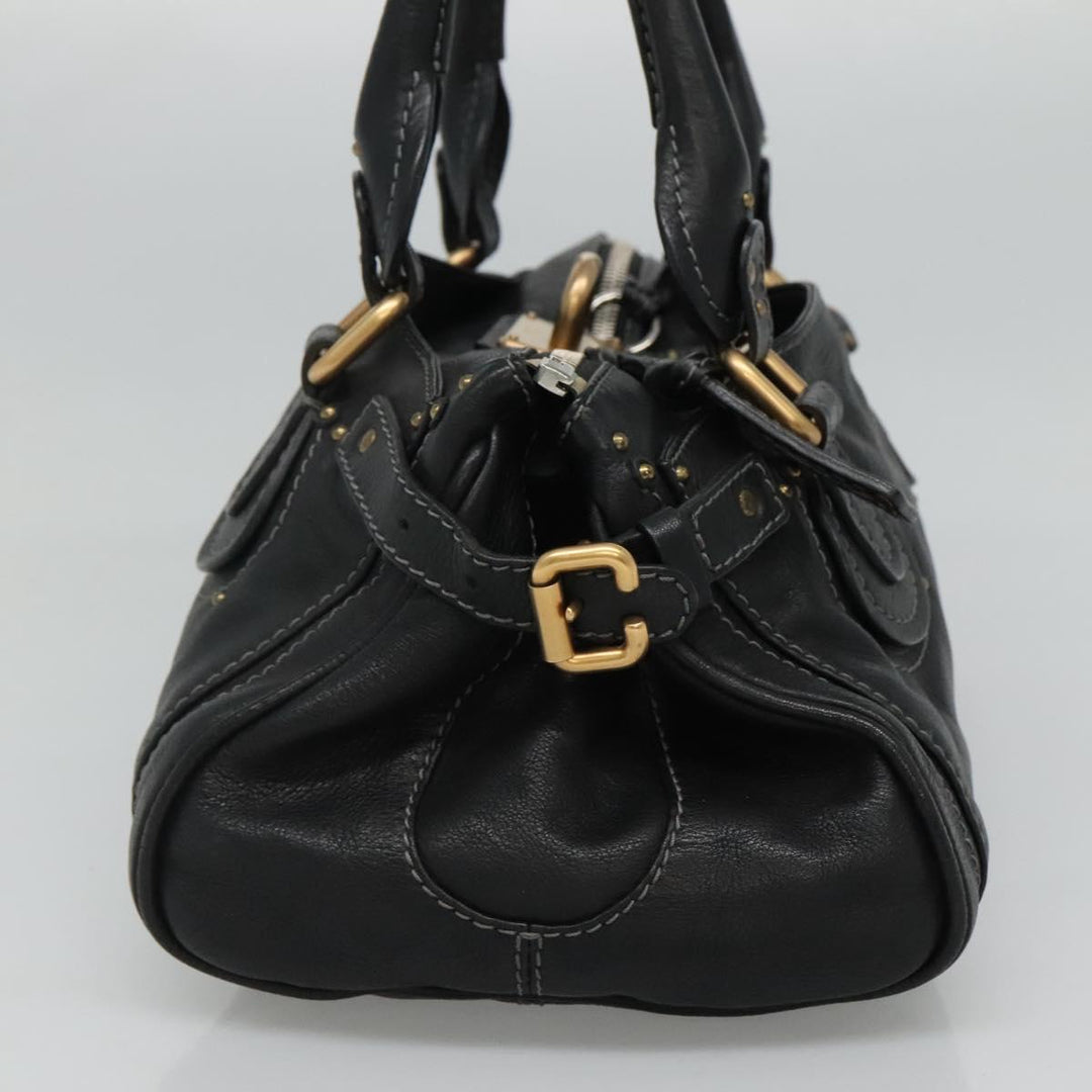Chloe Paddington Hand Bag Leather Black 110540