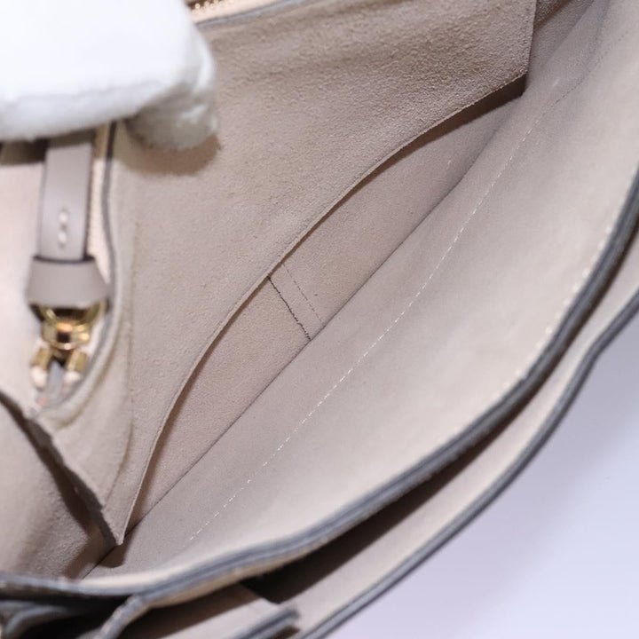 Chloe Fay Shoulder Bag Leather Gray 110878