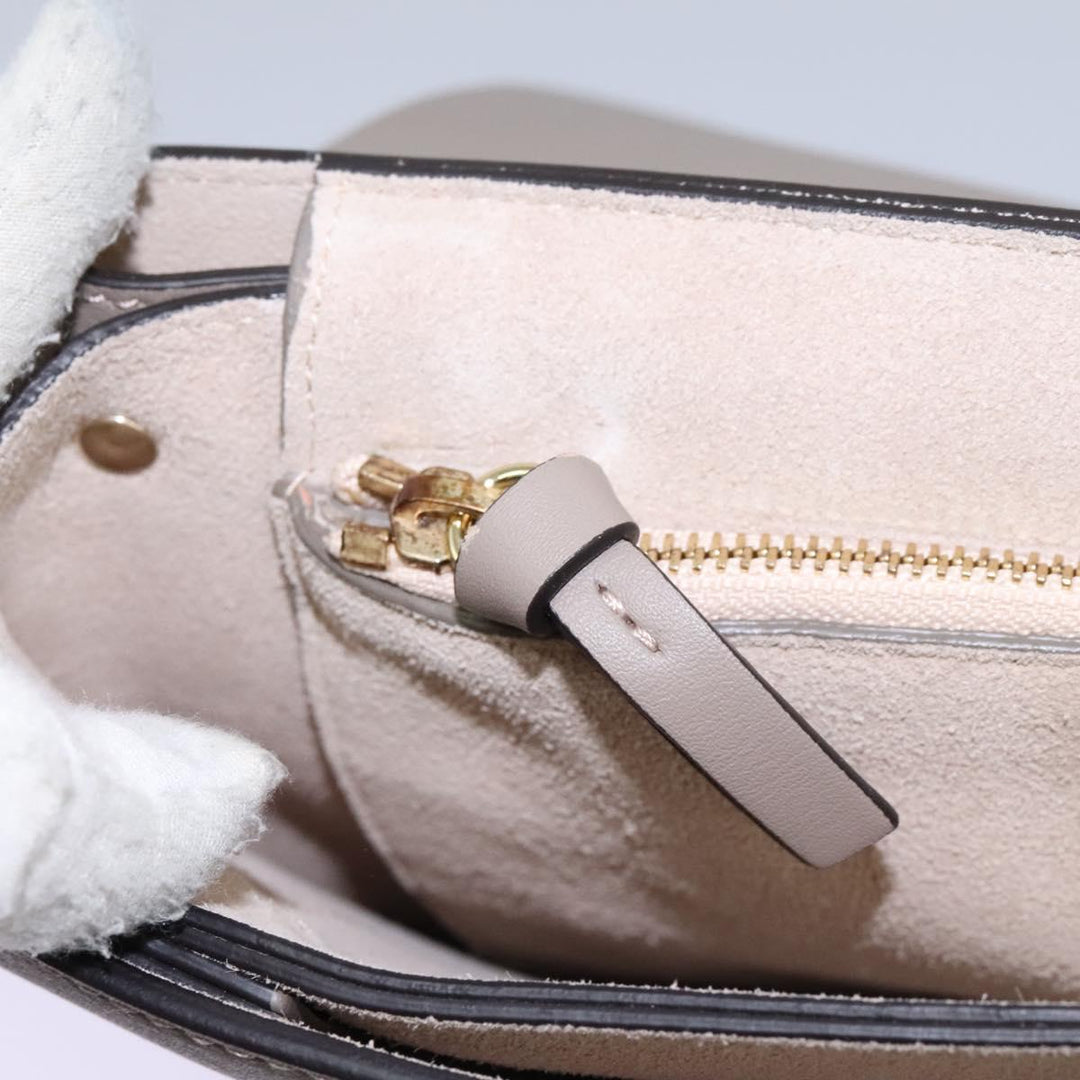 Chloe Fay Shoulder Bag Leather Gray 110878