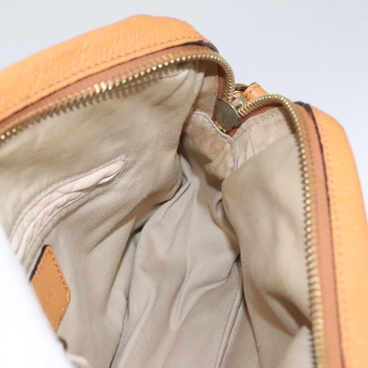 Chloe Paraty Hand Bag Leather Beige Gold 111039