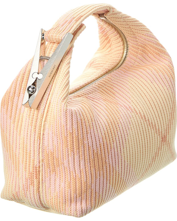 Burberry Peg Mini Check Shoulder Bag