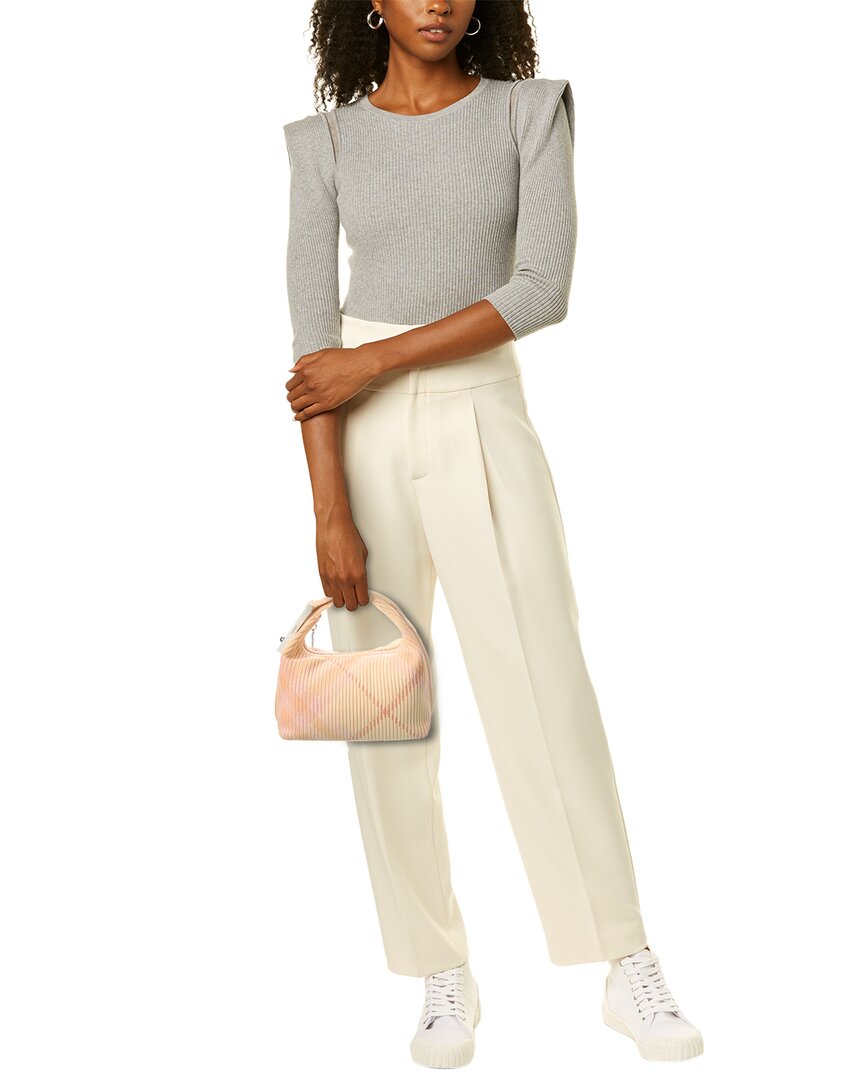 Burberry Peg Mini Check Shoulder Bag