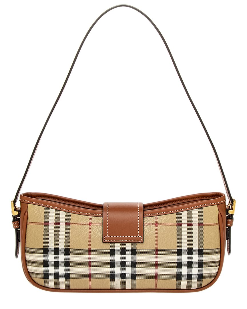 Burberry Sling Canvas & Leather Shoulder Bag