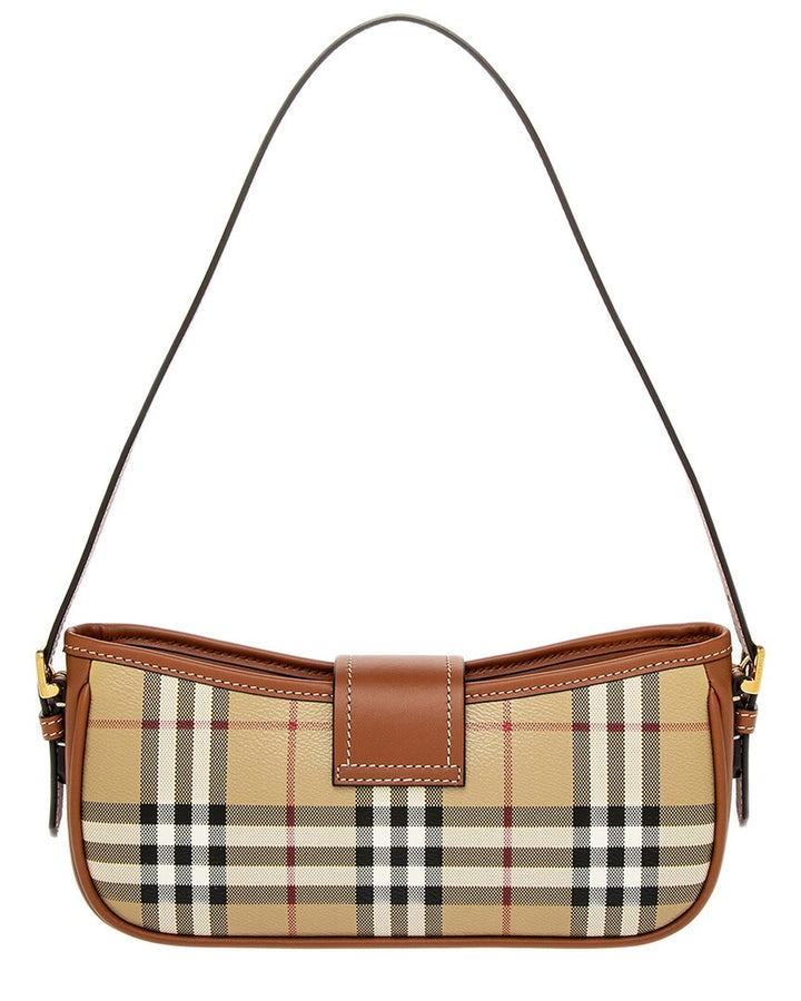 Burberry Sling Canvas & Leather Shoulder Bag