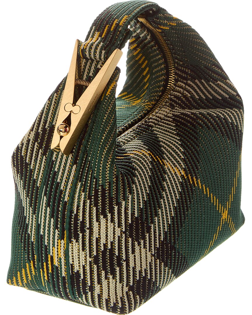 Burberry Peg Mini Check Shoulder Bag