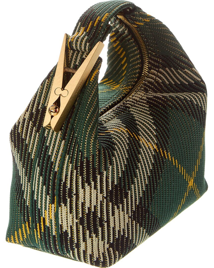 Burberry Peg Mini Check Shoulder Bag
