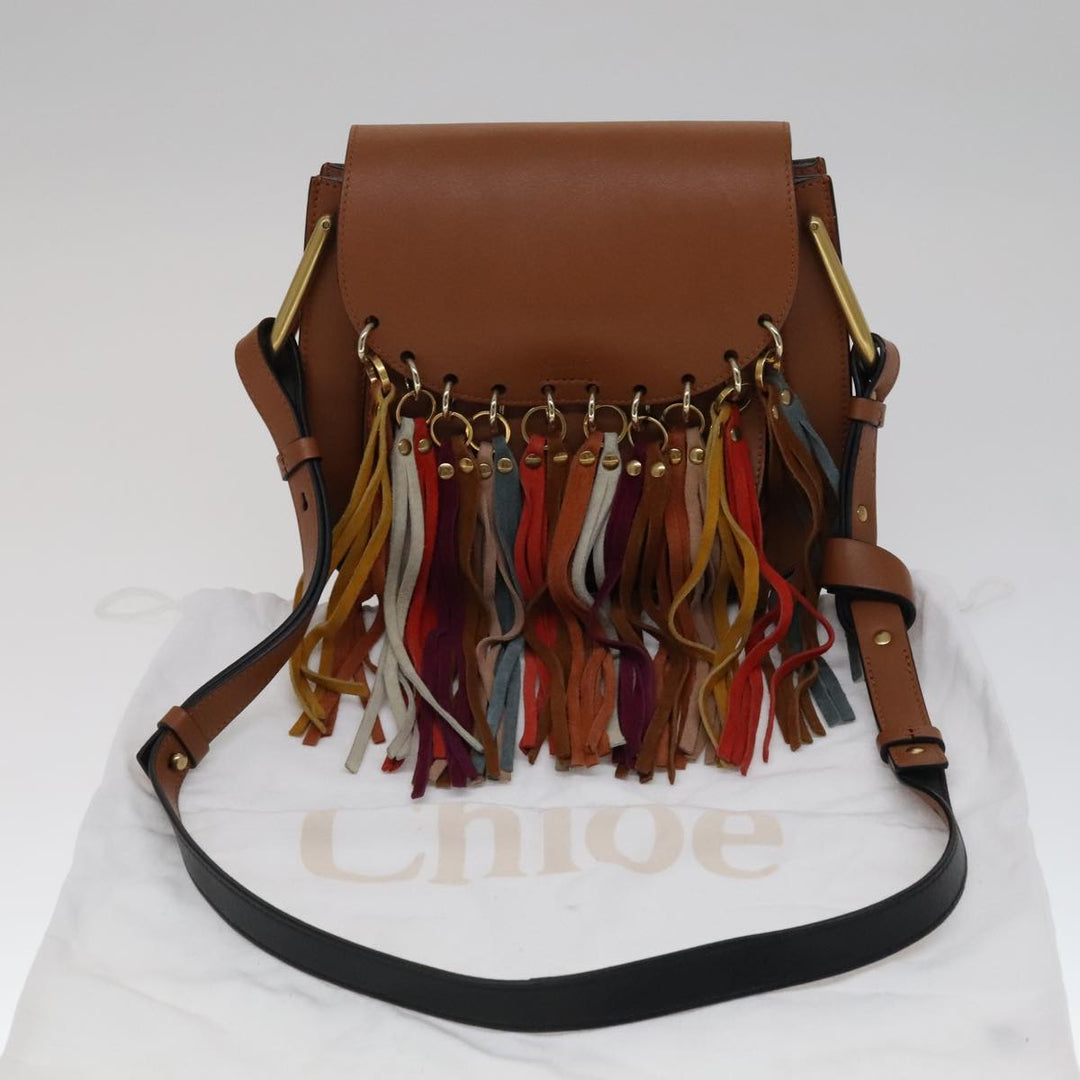 Chloe Shoulder Bag Leather Brown 111369A