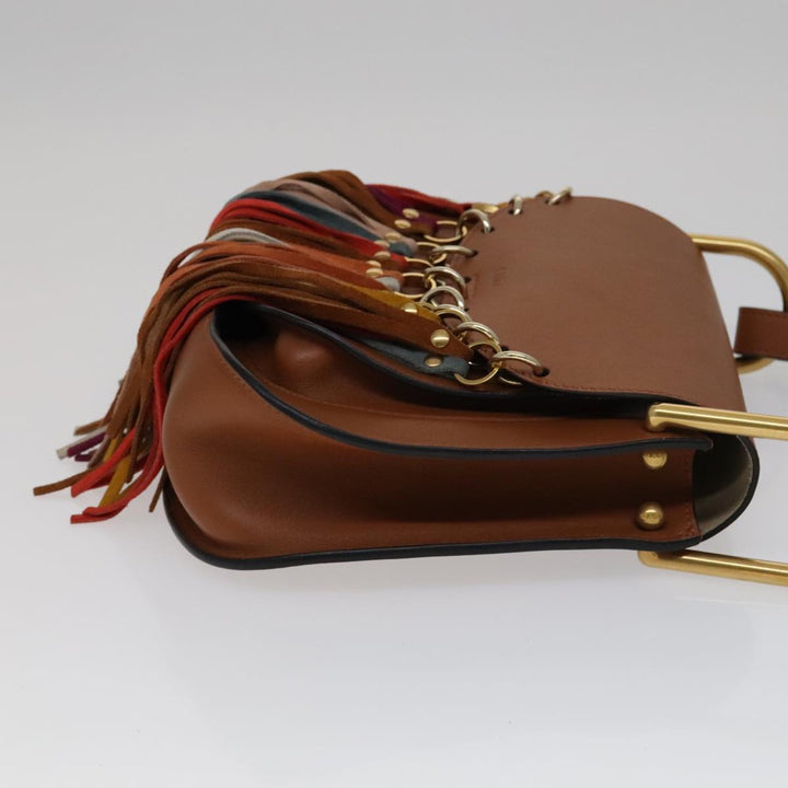 Chloe Shoulder Bag Leather Brown 111369A