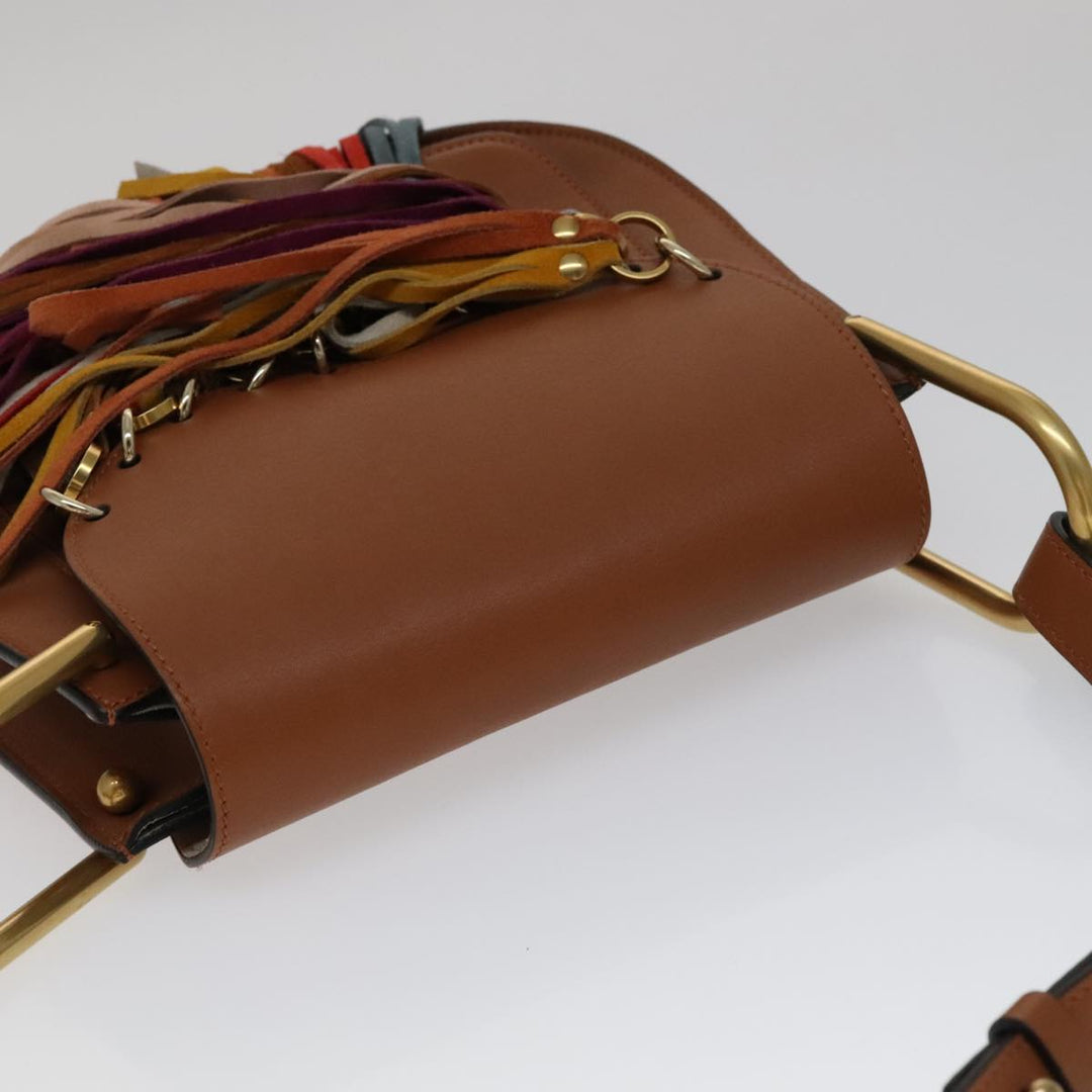 Chloe Shoulder Bag Leather Brown 111369A