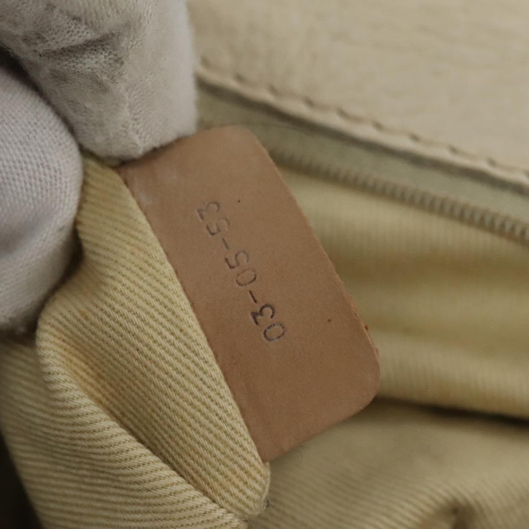 Chloe Paddington Hand Bag Leather Beige Silver 111498