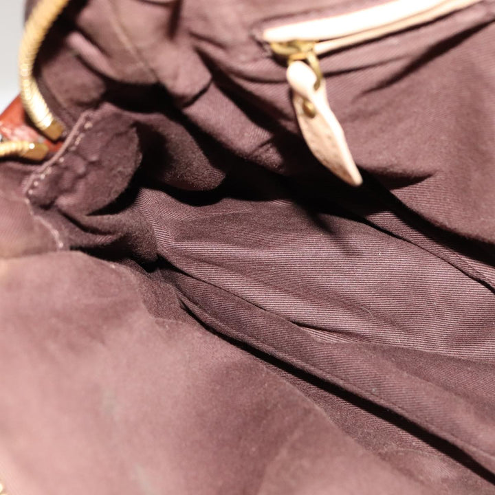 Chloe Paraty Hand Bag Leather 2way Brown Gold 111556