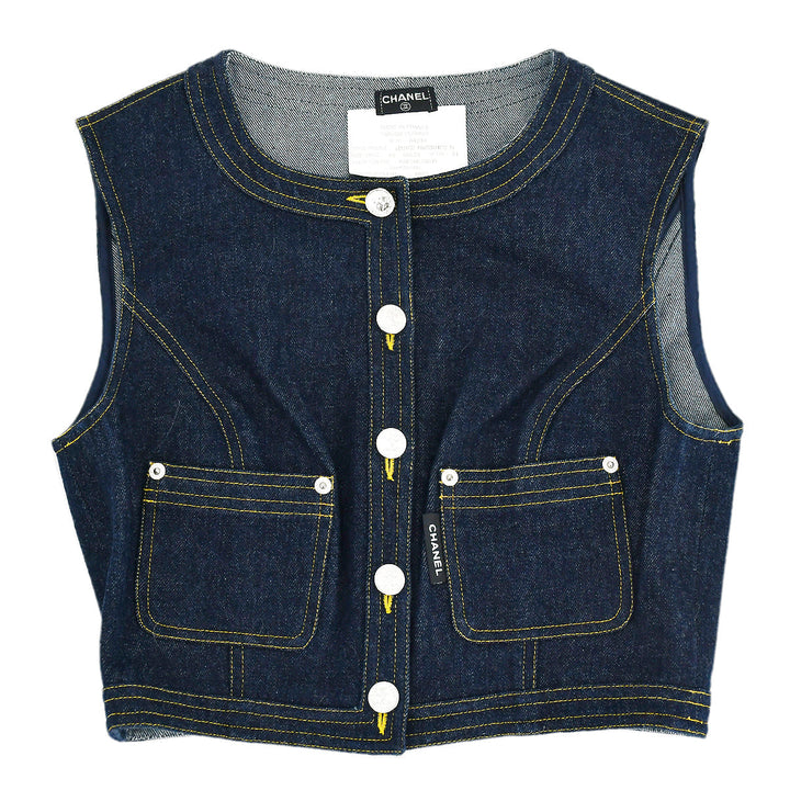 Top Quality Chanel Vest Denim Jacket #40
