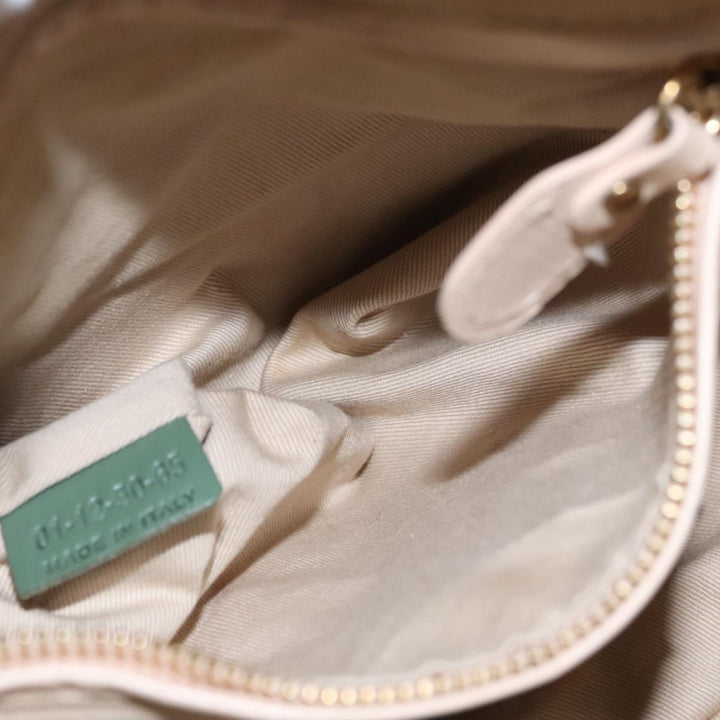 Chloe Paraty Hand Bag Leather 2way Green Gold 112404