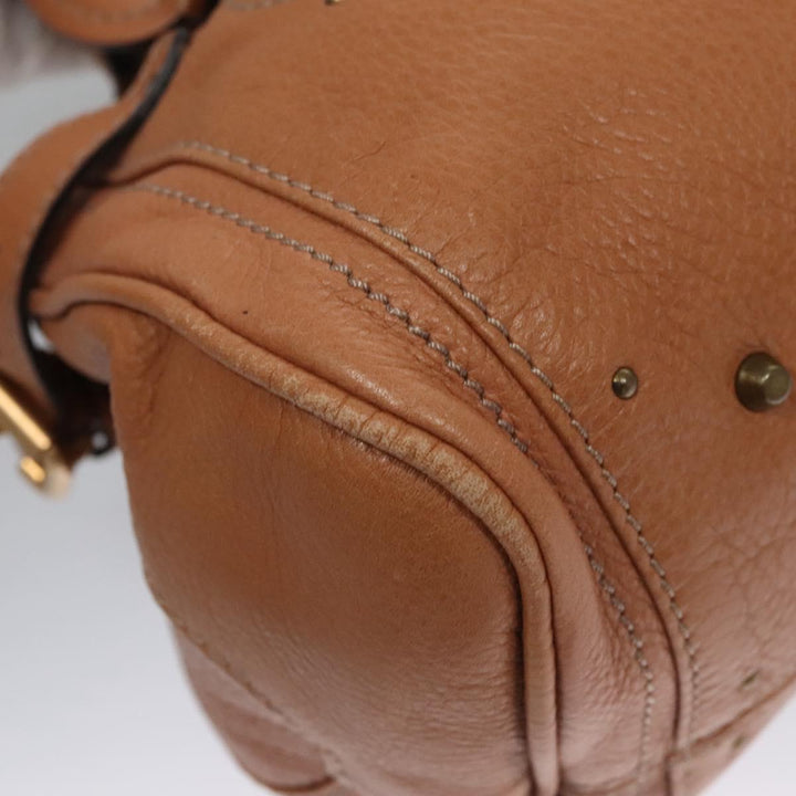 Chloe Paddington Hand Bag Leather Brown 112947