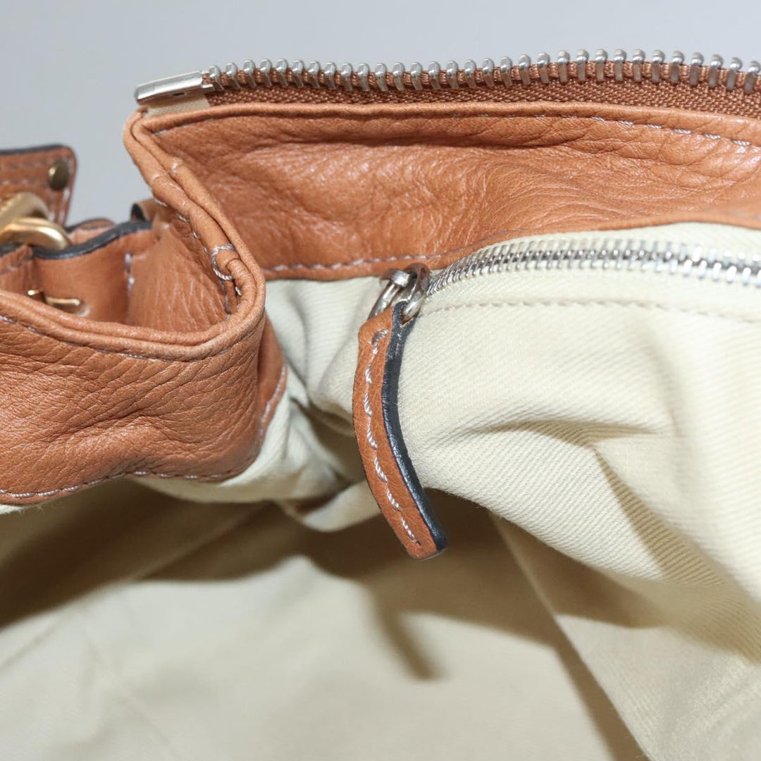Chloe Paddington Hand Bag Leather Brown 112947