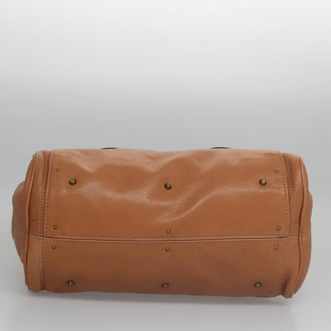 Chloe Paddington Hand Bag Leather Brown 112947