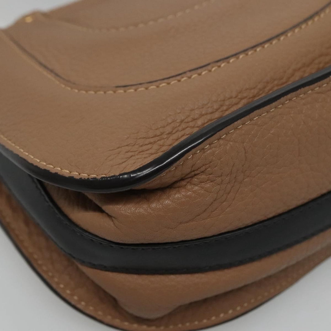Chloe Shoulder Bag Leather Beige 113141