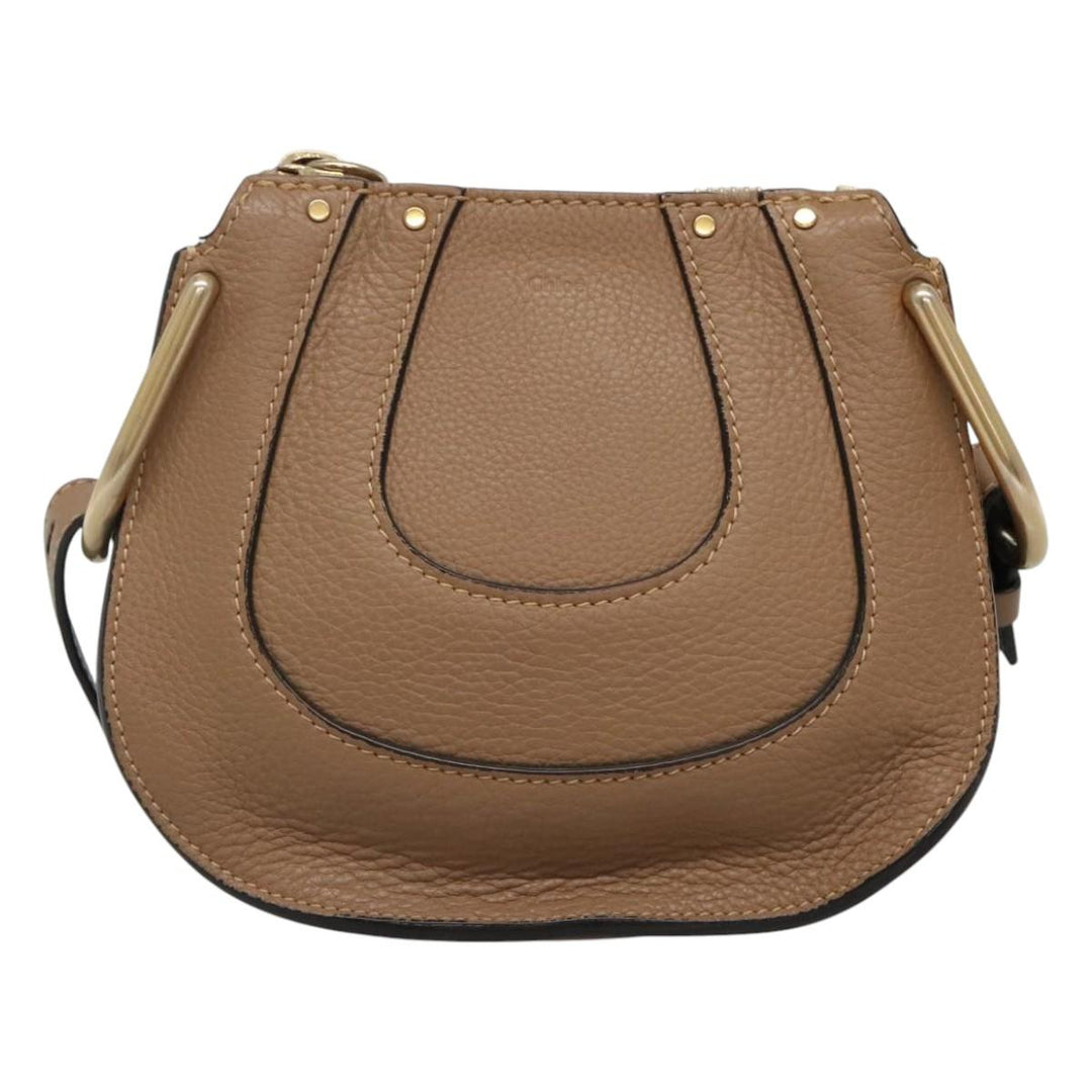 Chloe Shoulder Bag Leather Beige 113141