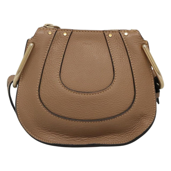 Chloe Shoulder Bag Leather Beige 113141
